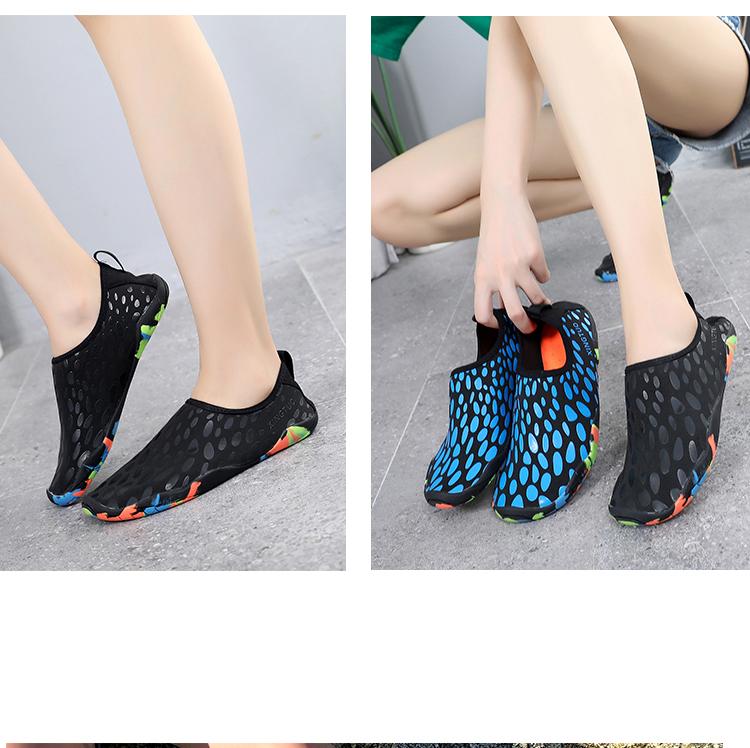 Chaussures plage pour femmes et homme - Noir - Mahalkom