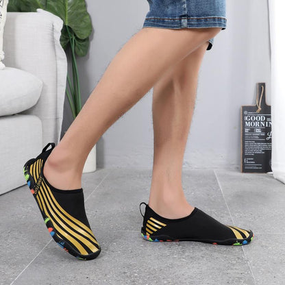 Chaussures plage pour femmes et homme - ibiza-doré Mahalkom