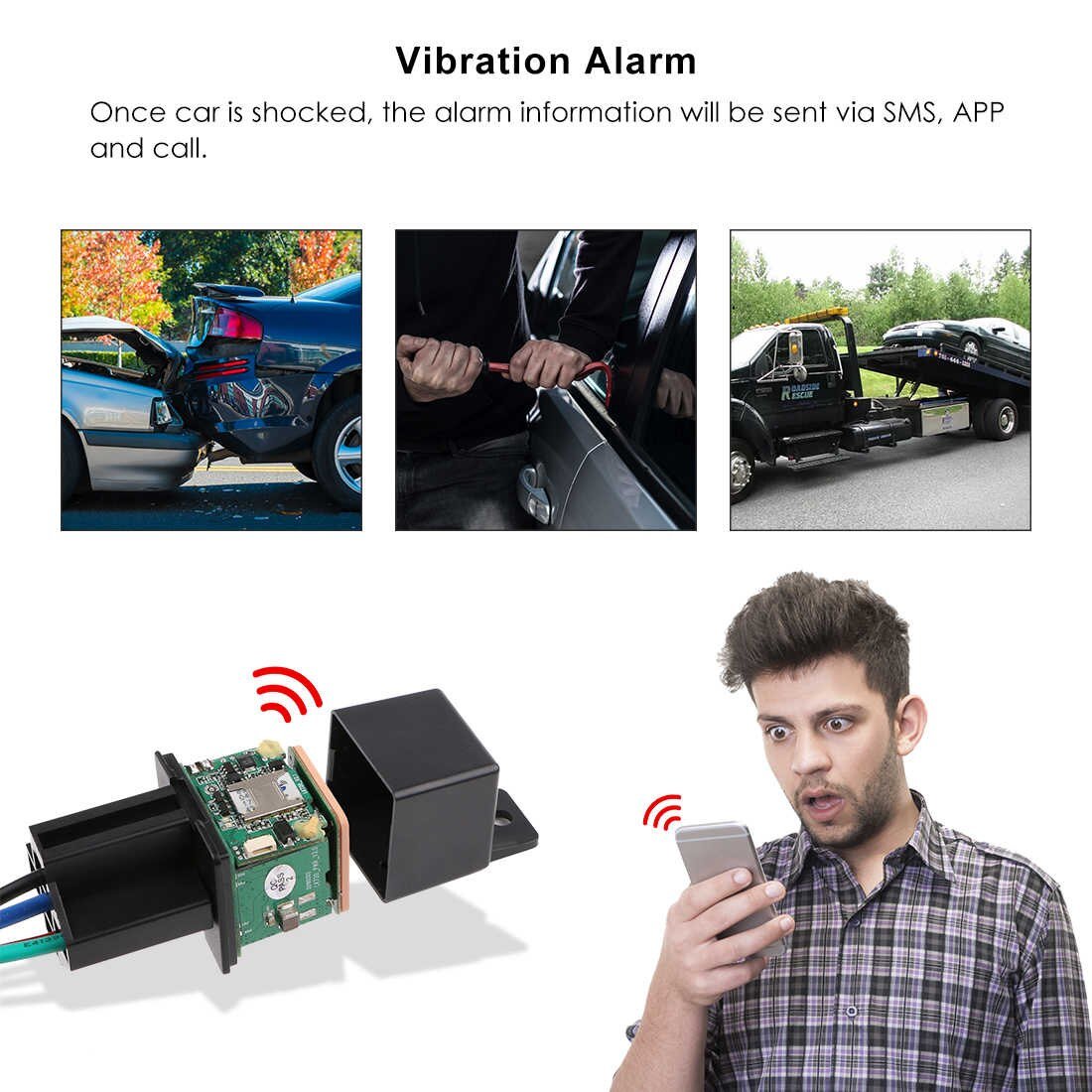 Relais suivi de voiture GPS Système de surveillance antivol Mahalkom
