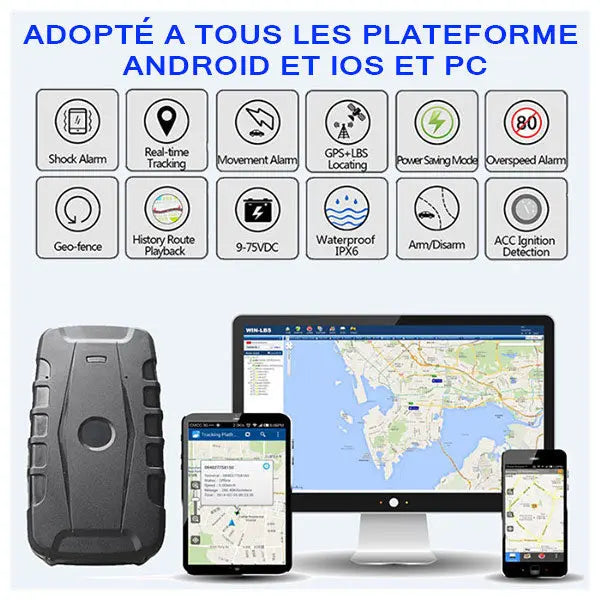 TRACEUR GPS MAGNÉTIQUE HAUT DE GAMME LK209C 20000 MAH Global Gps