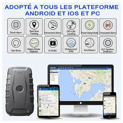 TRACEUR GPS MAGNÉTIQUE HAUT DE GAMME LK209C 20000 MAH Global Gps