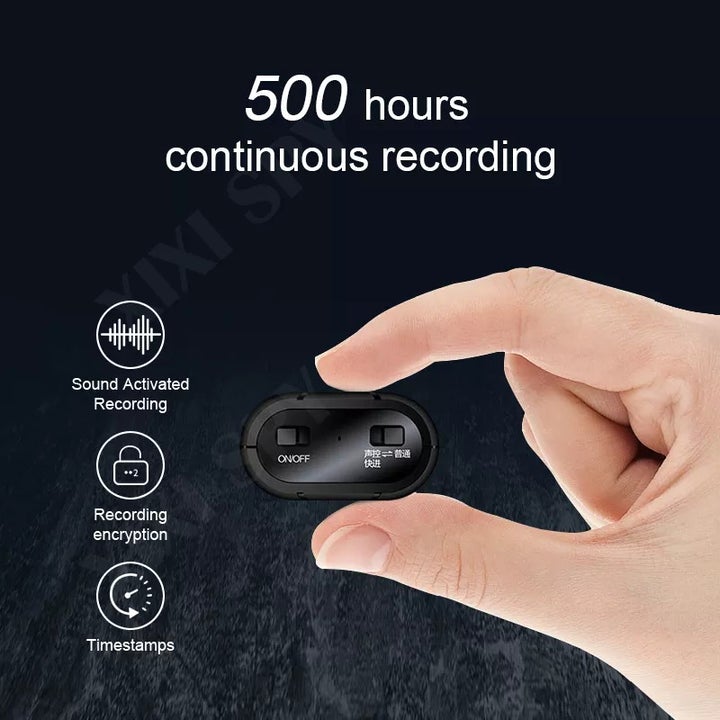 Enregistreur vocal numérique professionnel magnétique 500 heures DimaShop