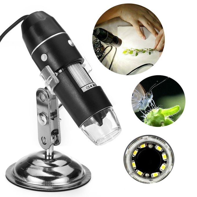 Mini microscope électronique zoom x1600 sur téléphone ou PC