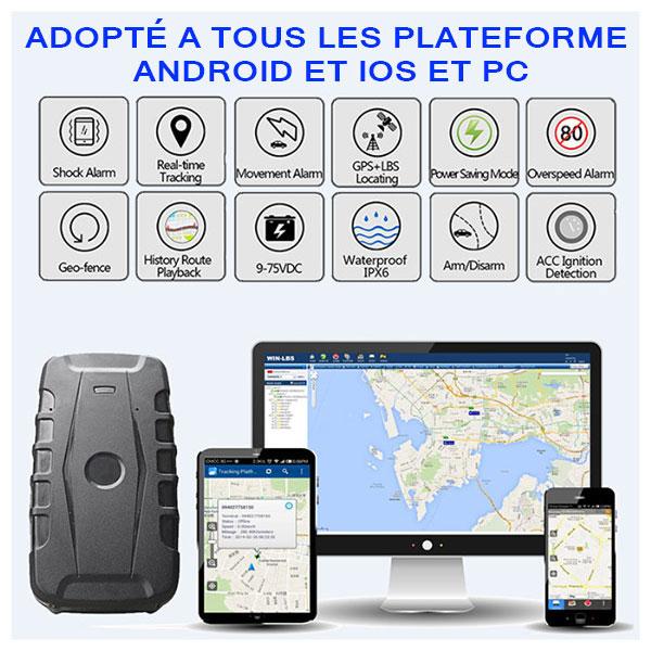 TRACEUR GPS MAGNÉTIQUE HAUT DE GAMME LK209B 10000 MAH